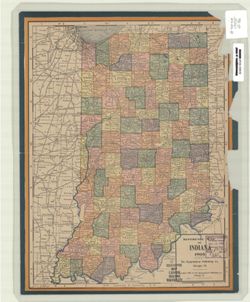 Reference map of Indiana