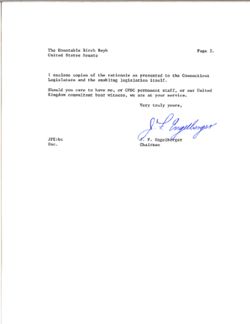 Letter from J. F. Engelberger to Birch Bayh, February 23, 1979