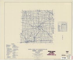 General highway and transportation map of Henry County, Indiana
