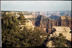 Across tip of Bright Angel Point, past temples to opposite rim  North Side Grand Canyon
