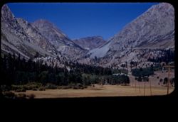View up toward Tioga Pass from road up from Leevining in morning.