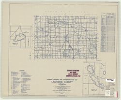 General highway and transportation map of LaGrange County, Indiana
