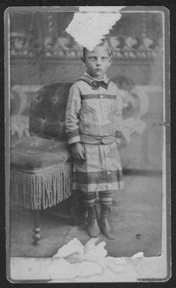 Portrait of Howard Carmichael as a young boy.