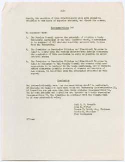 Report by the Committee on the Junior Division, 04 May 1954