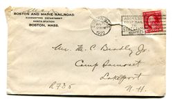 Morton C. Bradley, Sr. to Morton C. (Bob) Bradley, Jr., August 25, 1922