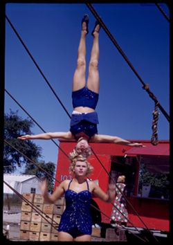 German girls with Ringling Circus