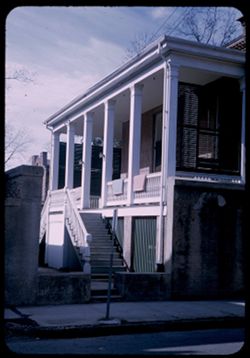 Side porch and stairway on Claiborne between Church & Government Sts. [at back of house shown in 951-32] MOBILE