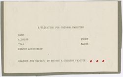 Application, undated