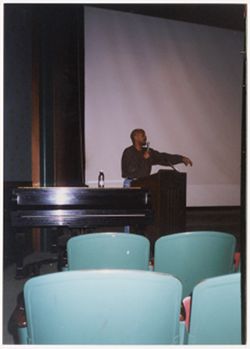 Carl Franklin presenting