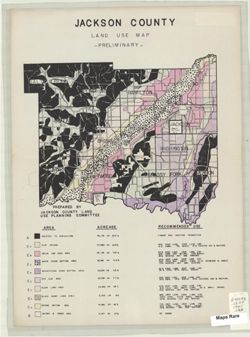 Jackson County [Indiana] land use map [map] : preliminary
