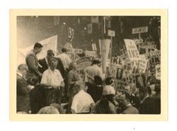 "I LIKE IKE" among other signs at 1956 Republican National Convention