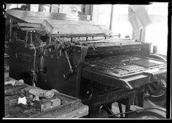Old printing press (Glenn Long's), Morgantown