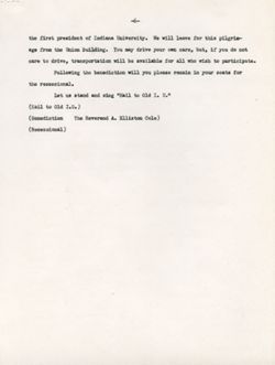 "Notes for Remarks Founders' Day Ceremony." - Auditorium May 6, 1953