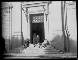 Beggars at church entrance