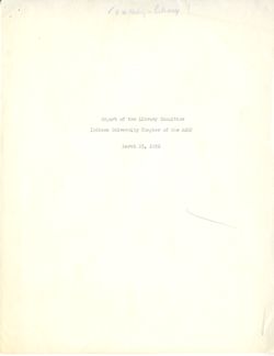 American Association of University Professors, Indiana University chapter records, 1929-2010,  bulk 1983-2003, C394