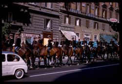 President Gronchi's private guard Via Veneto Rome