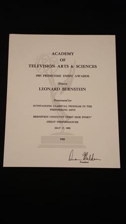 Emmy Award Nomination 1985 - Classical Program