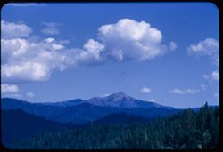 Clouds above Trinity Mtn. Summit west of Weaverville Trinity County California