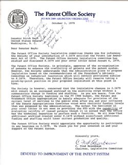 Letter from C. Fred Rosenbaum to Birch Bayh, October 3, 1979