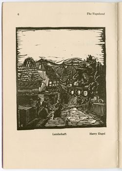 "Landschaft," [Woodcut], Harry Engel