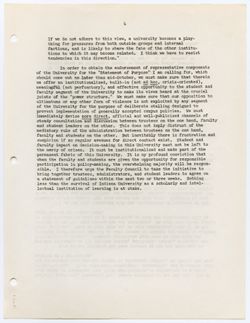 05: Joint Statement on University Policy, 07 September 1968