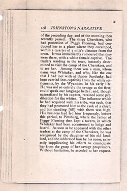 Johnston, Charles. A Narrative of the Incidents Attending the Capture, Detention, and Ransom of Charles Johnston of Virginia, pp. 7-122.