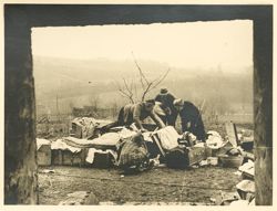 German citizens salvaging their belongings