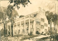Concept sketch of Delta Upsilon House