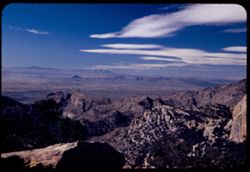 View toward Sierrita Mts. And Tucson Mtns.  from Mt. Lemmon road-Santa Catalina Mtns. Arizona