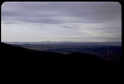 View south from Weaver Mtns. Across valley toward Wickenburg and Vulture Mtns. Arizona
