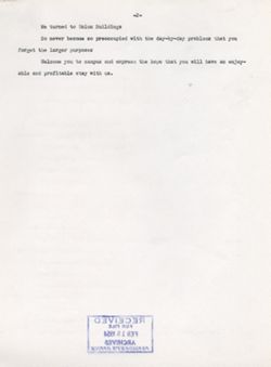 "Notes for Remarks Union Board Directors of Big Ten Universities." -Union Building October 23, 1953