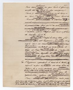 Manuscript of Rome et l’Allemagne depuis vingt siècles by Adolphe Thiébault, “Cinquième Période,” undated