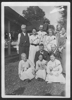 The Robison family reunion, ca. 1918.