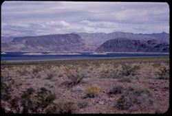 View from Nevada across Lake Mead to  mtns on Arizona side