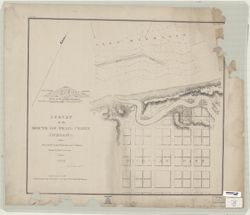 Survey of the mouth of Trail Creek, Indiana