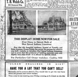 R. E. Farley residence - newspaper ad