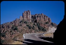 Rock shapes along US 60-70 east of Superior Ariz.