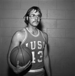 IU South Bend men's basketball player (number 43), 1970s