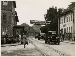 Banner in the streets of Ichterhausen