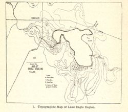 Topographic map of Lake Eagle Region