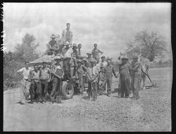 Group with last load of stone, Park, W.P.