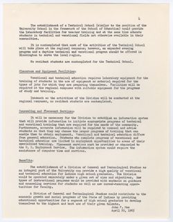 01: Division of General and Technological Studies, 10 August 1965