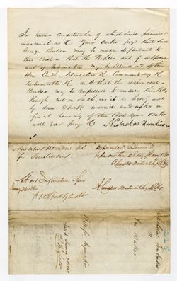 Tomlinson, Nicholas. Complaint... against George Baker. 1860, Jan. 23