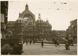 Railroad terminal in Antwerp, Belgium
