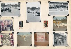 Scrapbook page with boycott photographs