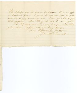 James Penn Bennett, Memphis to daughter [Jeanette], [New Harmony?]., 1863, Nov. 8
