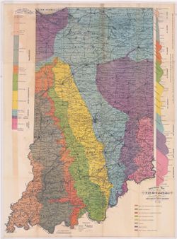 Geological map of Indiana : 13th annual report