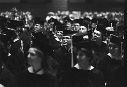 Graduates at IU South Bend Commencement, 1982-05-05