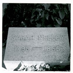 Headstones Sarah Neeley 1795 - 1855 Hester N 1835 - 1911 B and N 1810 - 1894