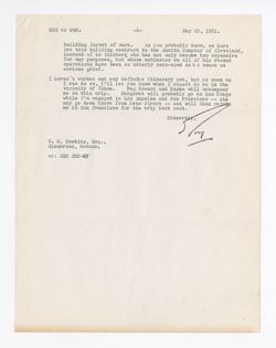 25 May 1951: To: William W. Hawkins. From: Roy W. Howard.